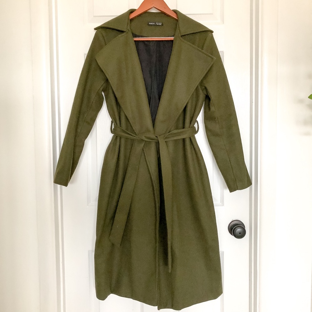 Olive Green Trench Coat